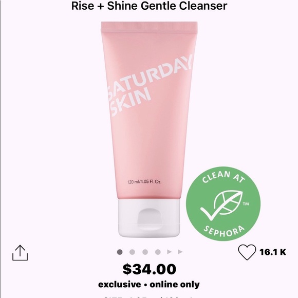 Saturday Skin Rise & Shine Gentle Cleanser - Picture 2 of 2